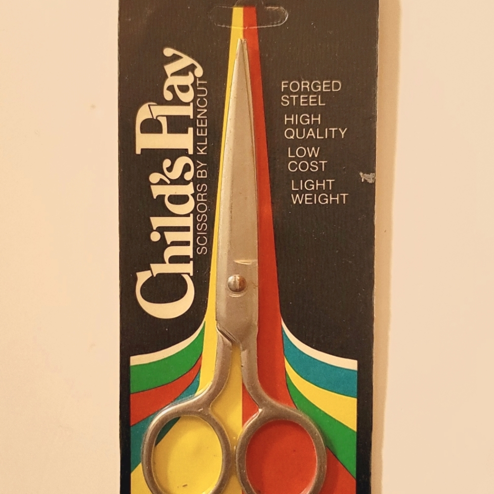 Vintage NIP Forged steel/high quality Childs Play Scissors